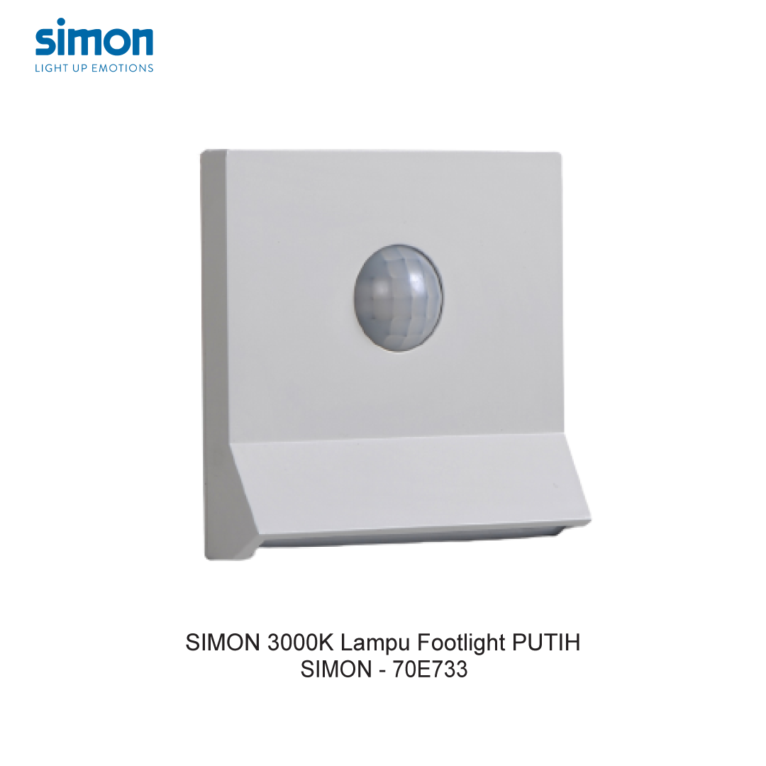 SIMON i7 3000K SENSORY FOOTLIGHT MODULE WHITE