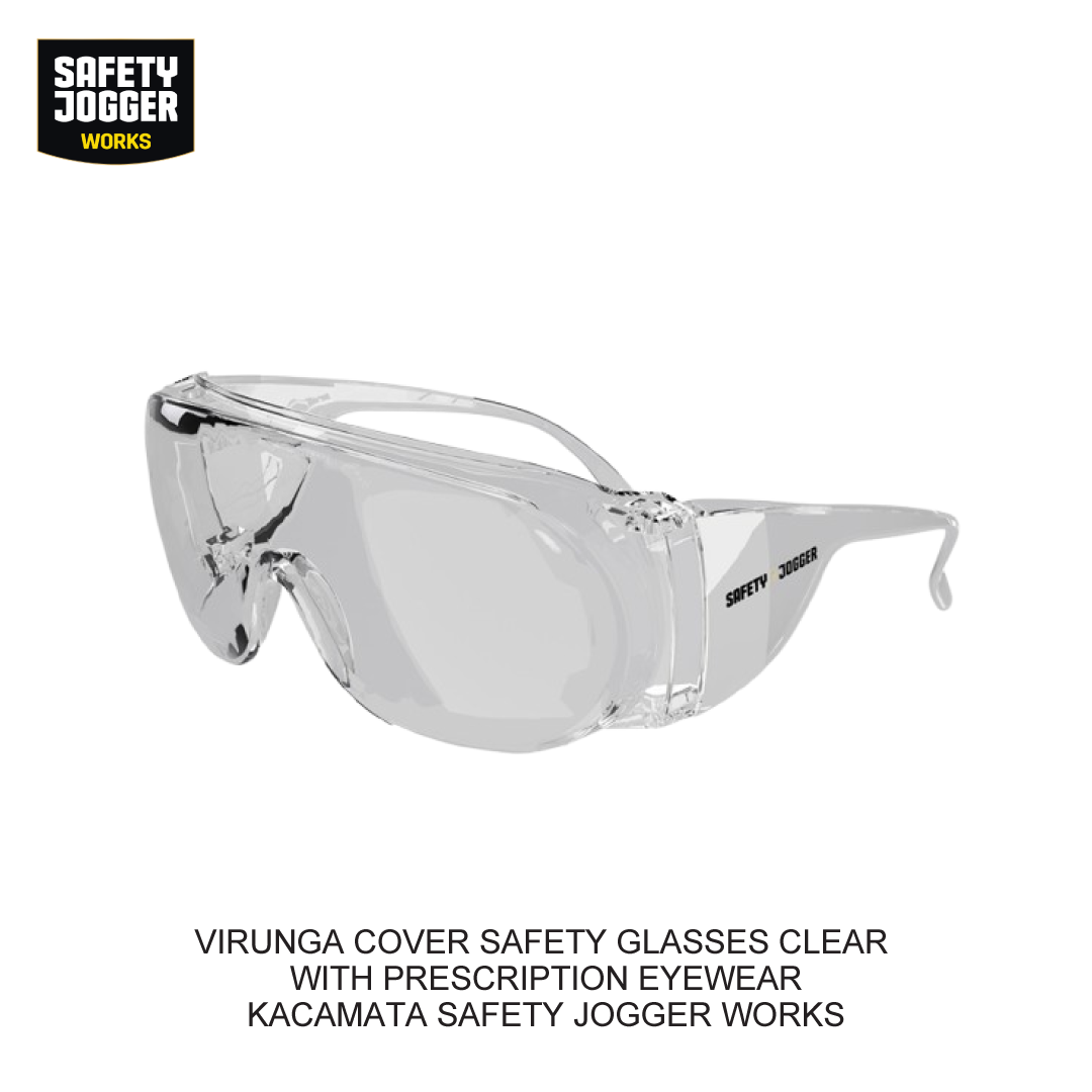 VIRUNGA COVER SAFETY GLASSES CLEAR WITH PRESCRIPTION EYEWEAR
