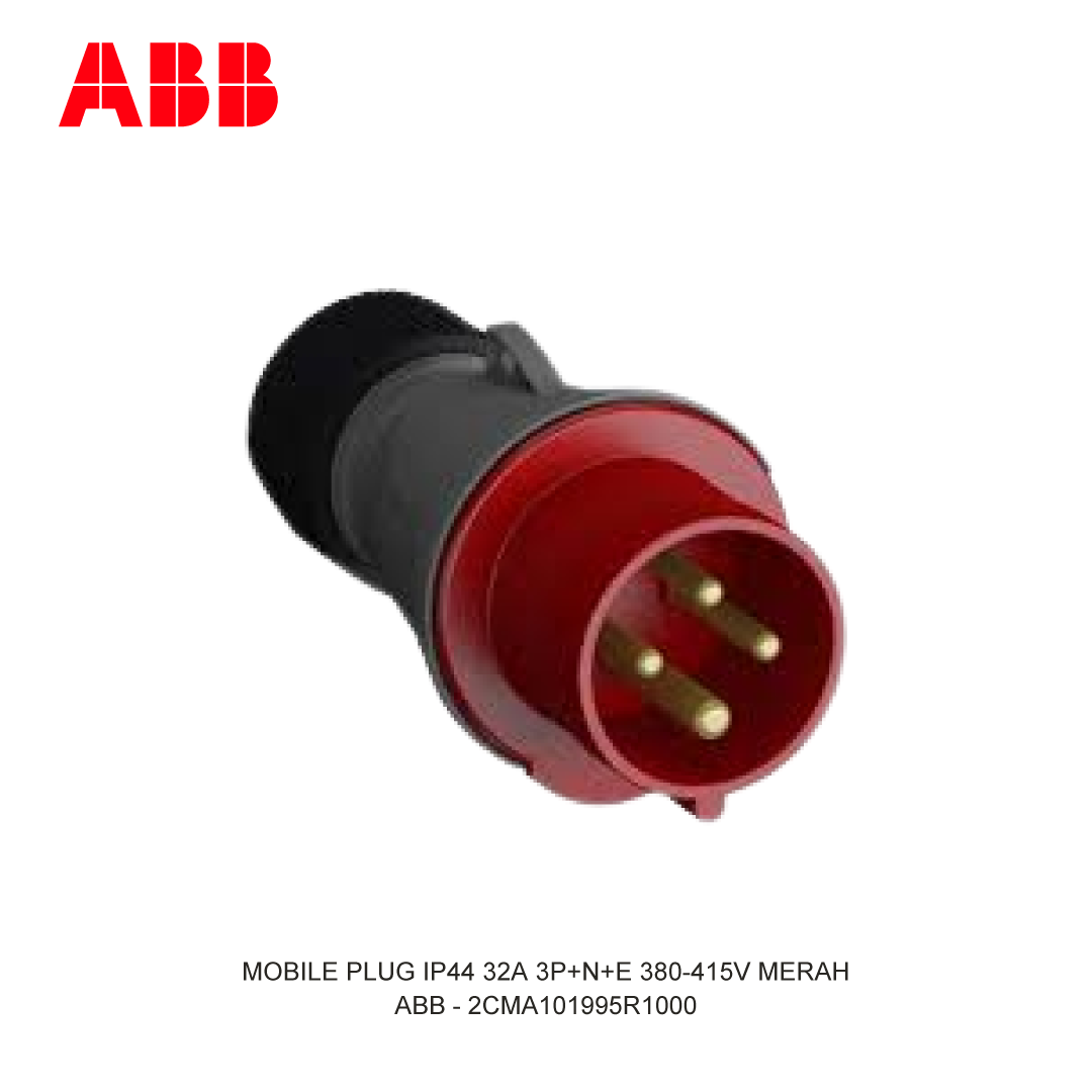 MOBILE PLUG IP44 32A 3P+N+E 380-415V MERAH