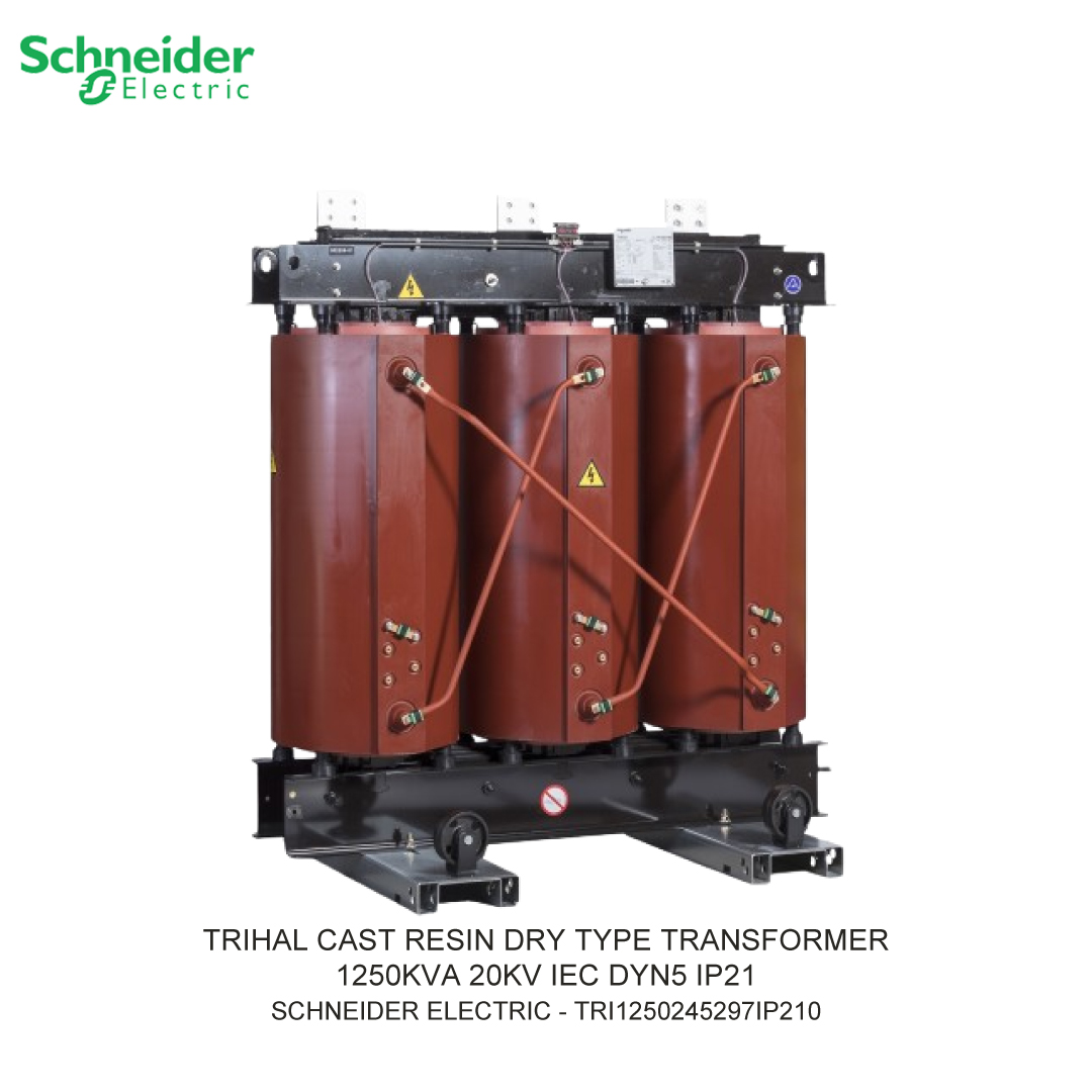 TRIHAL CAST RESIN DRY TYPE TRANSFORMER 1250KVA 20KV IEC DYN5 IP21