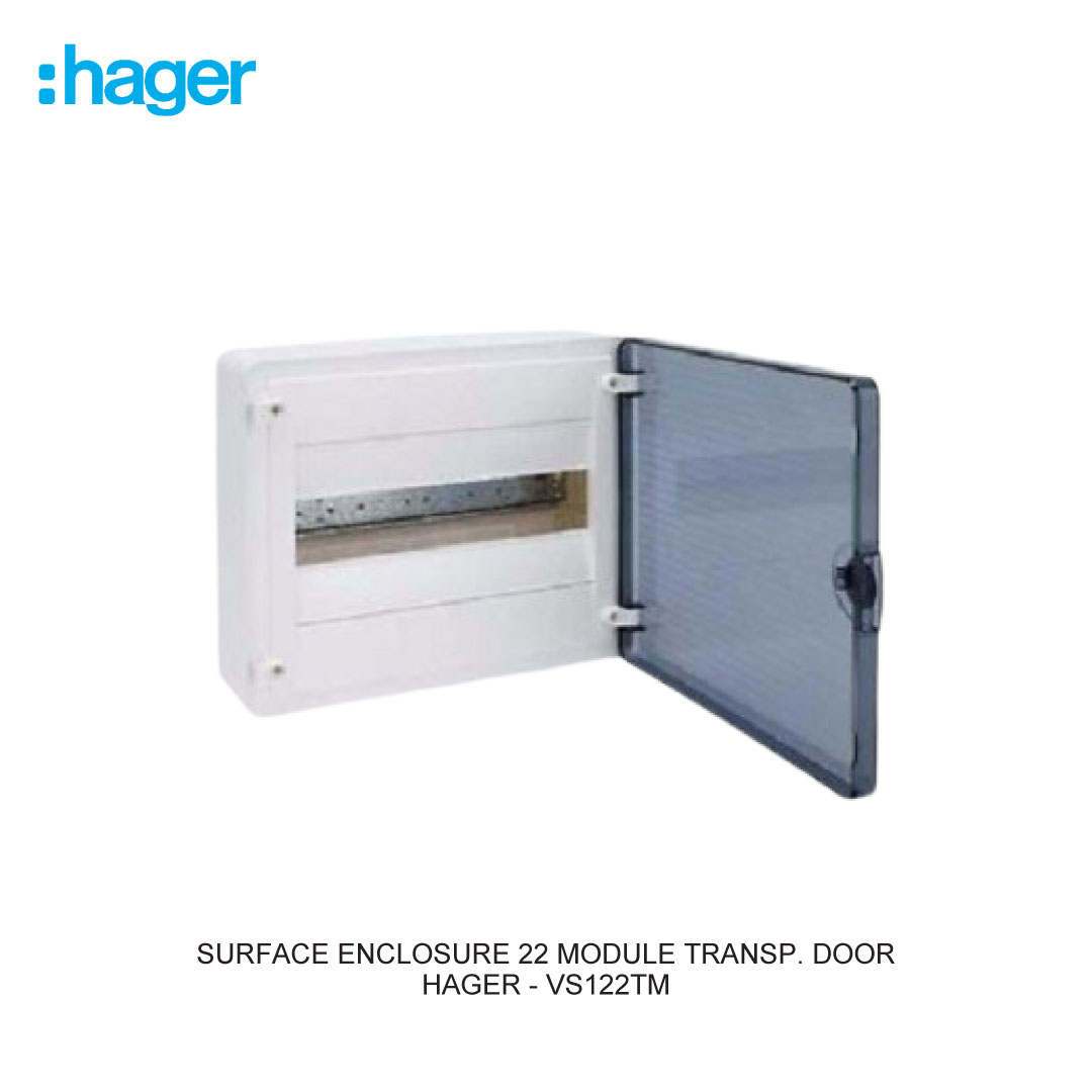 SURFACE ENCLOSURE 22 MODULE TRANSP. DOOR