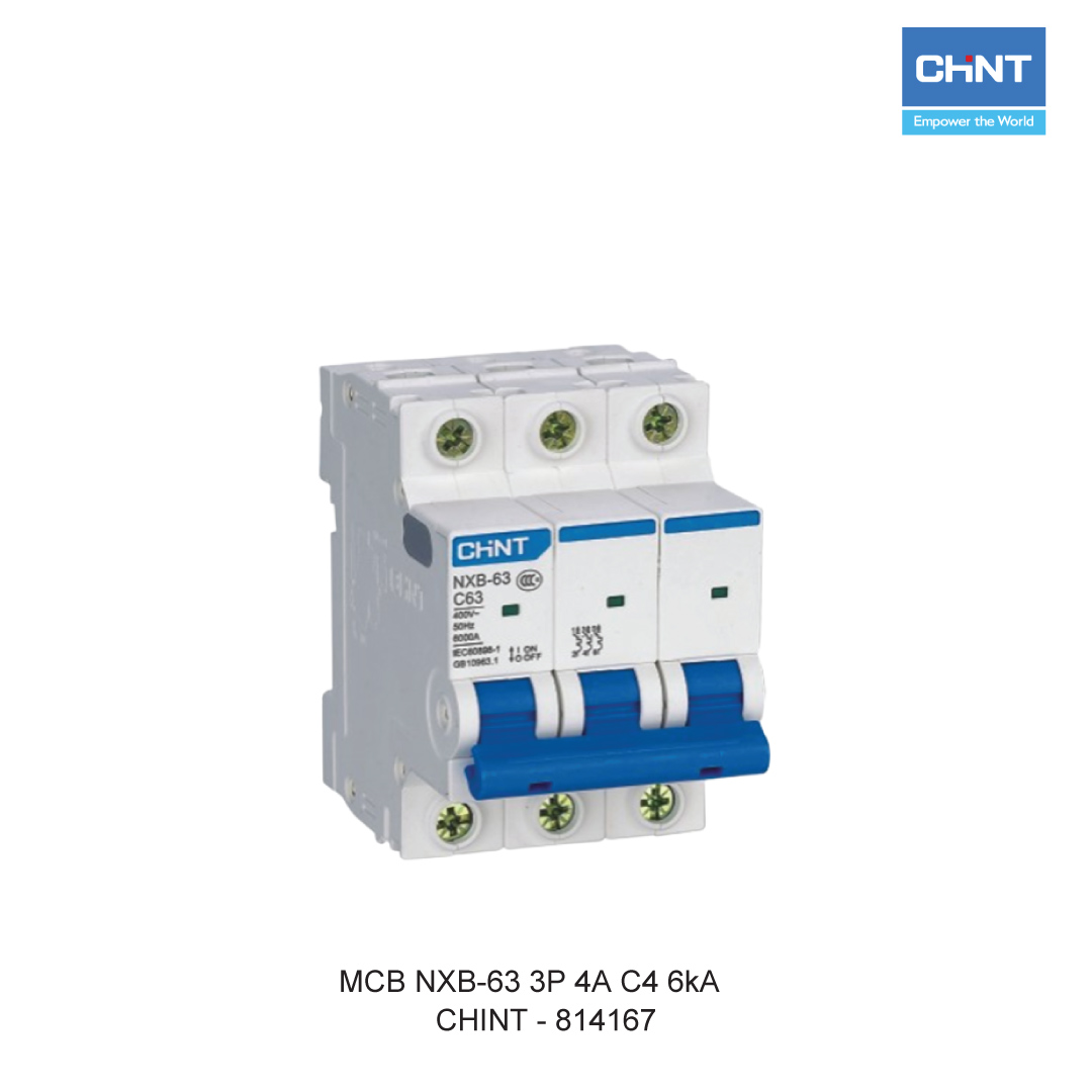 MCB NXB-63 3P 4A C4 6kA