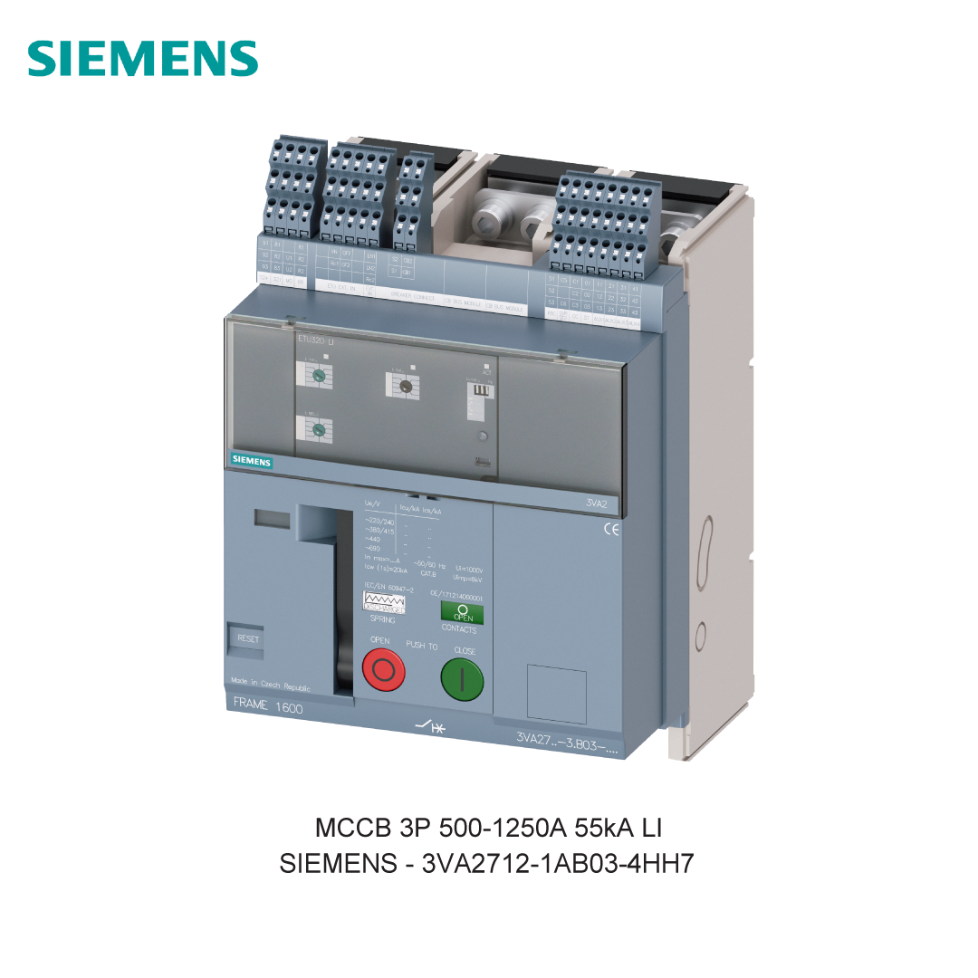 MCCB 3P 500-1250A 55kA LI
