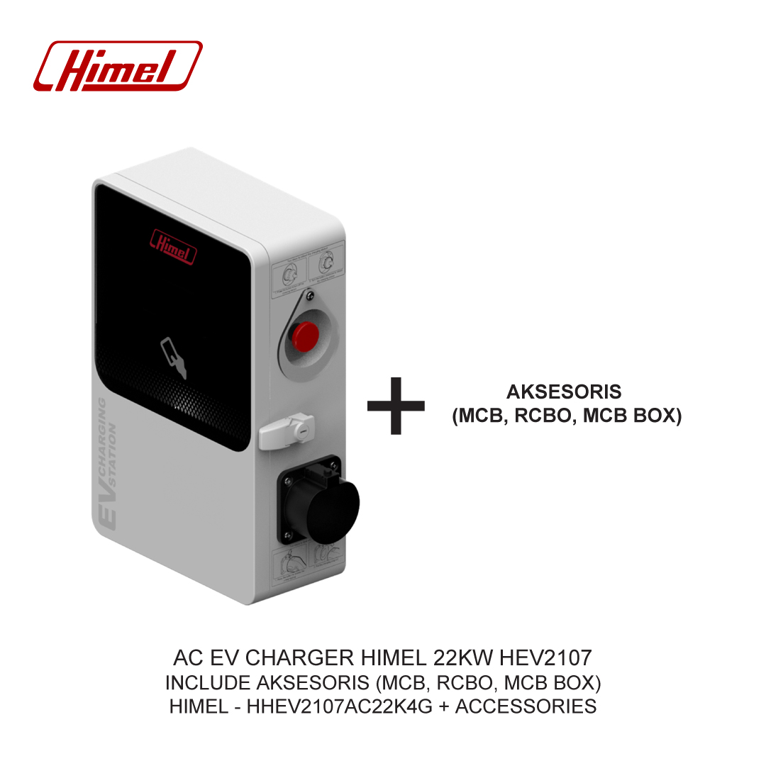 AC CHARGER HIMEL 22KW HEV2107 INCLUDE AKSESORIS (MCB, RCBO, MCB BOX)
