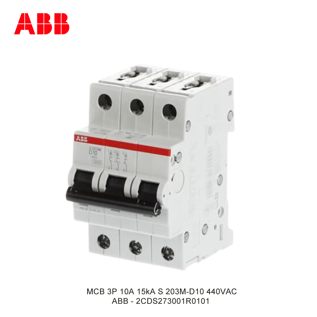 MCB 3P 10A 15kA CURVA D