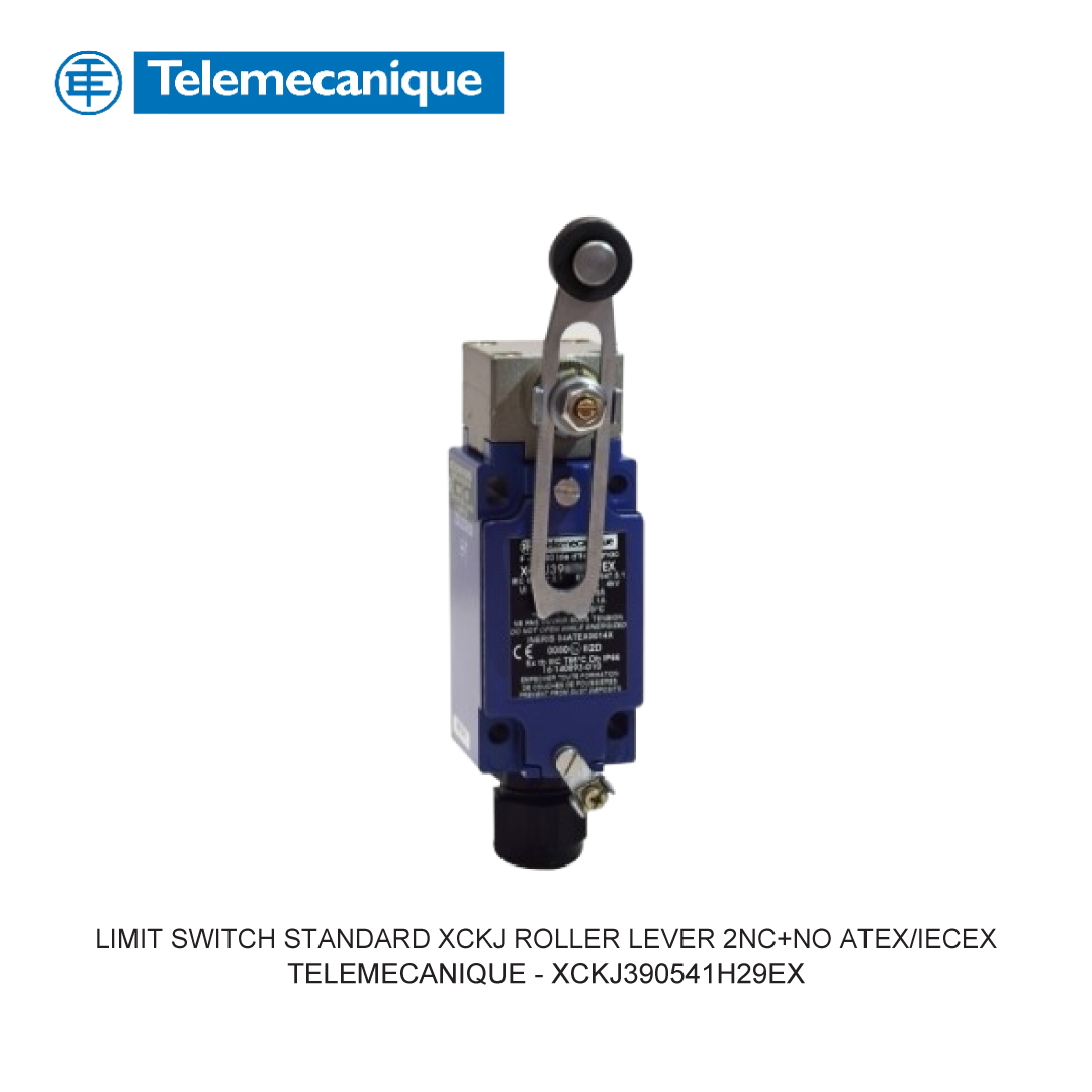 LIMIT SWITCH STANDARD XCKJ ROLLER LEVER 2NC+NO ATEX/IECEX