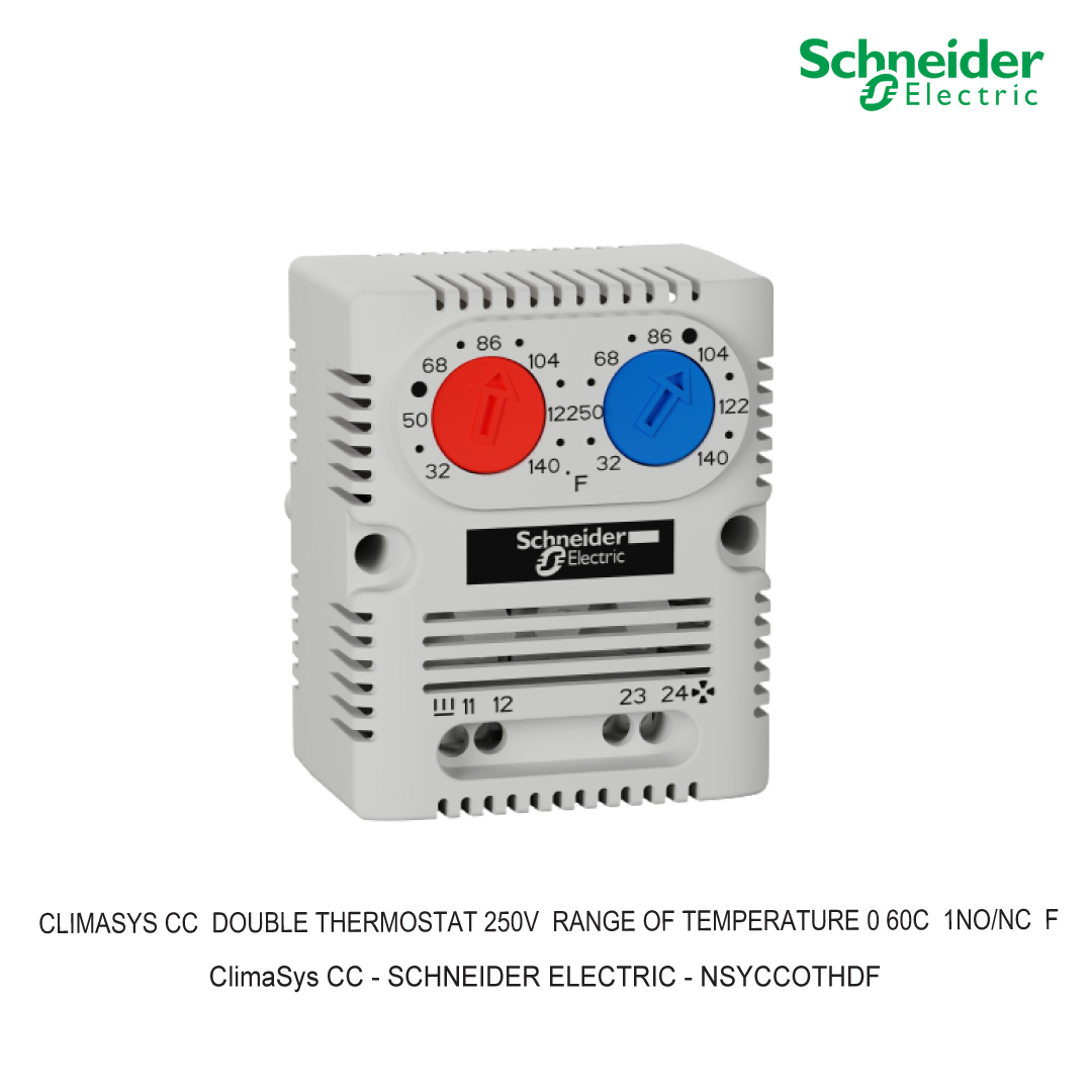 CLIMASYS CC  DOUBLE THERMOSTAT 250V  RANGE OF TEMPERATURE 0 60C  1NO/NC  F