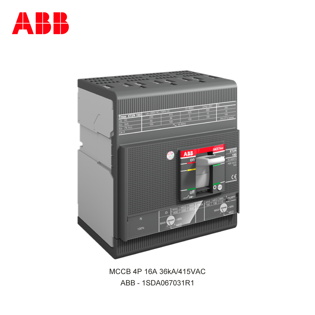 MCCB 4P 16A 36kA/415VAC