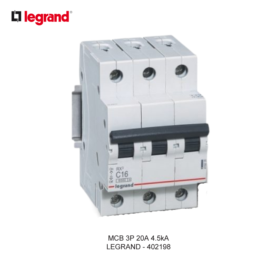 MCB 3P 20A 4.5kA