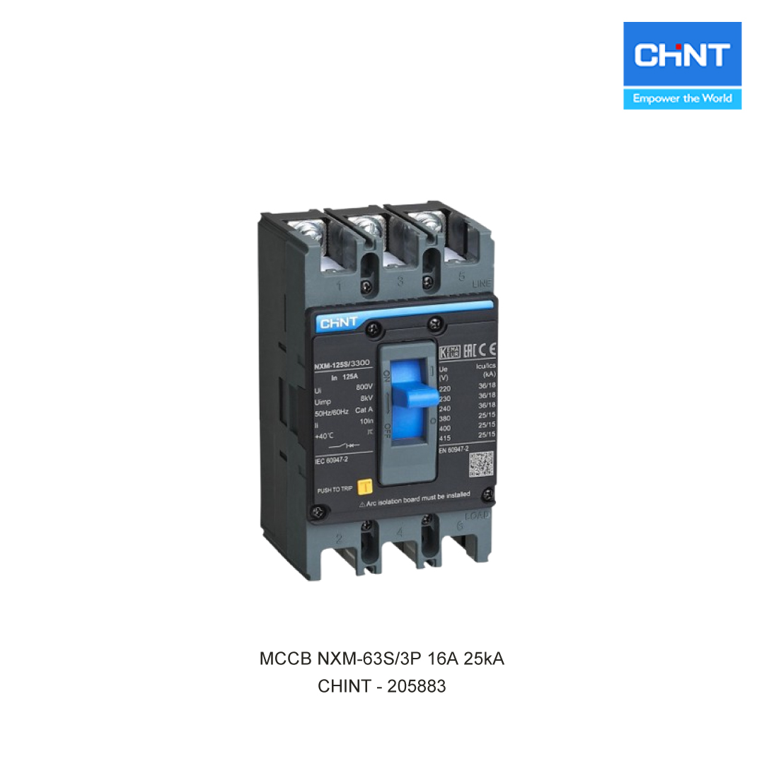 MCCB NXM-63S/3P 16A 25kA