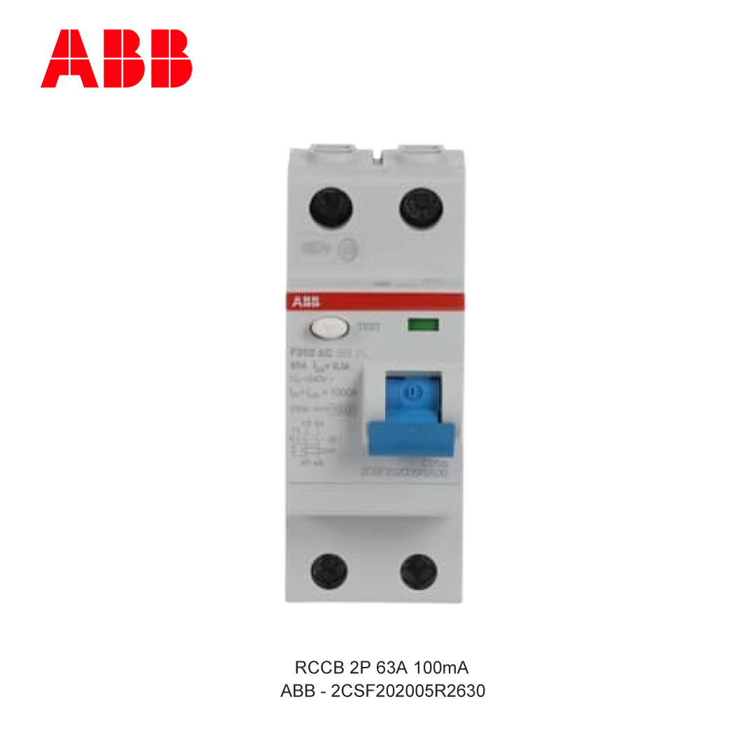 RCCB 2P 63A 100mA