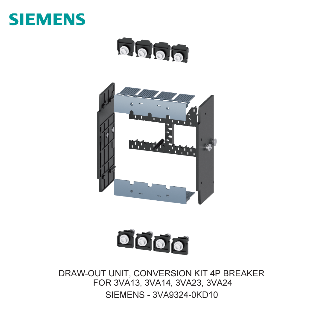 DRAW-OUT UNIT, CONVERSION KIT 4P BREAKER FOR 3VA13, 3VA14, 3VA23, 3VA24