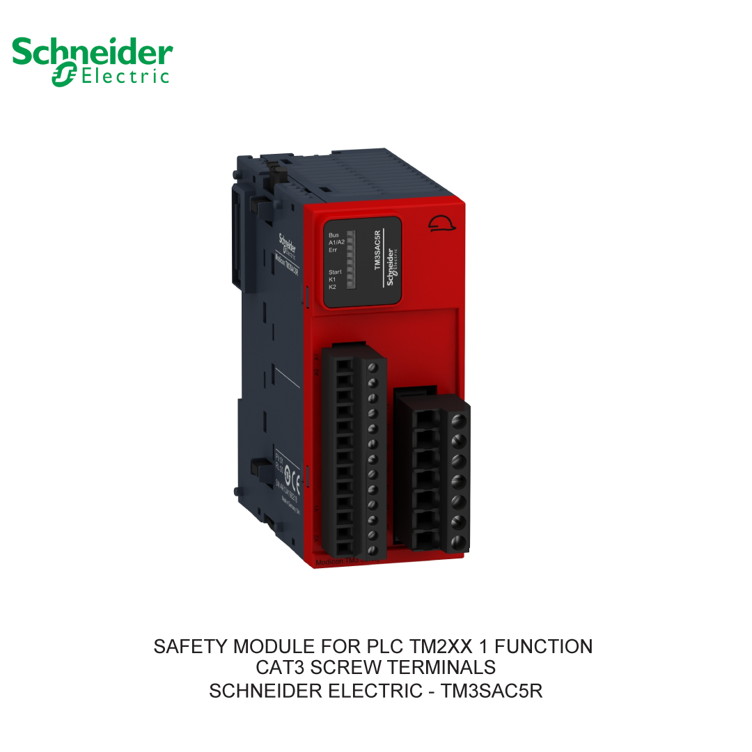 SAFETY MODULE FOR PLC TM2XX 1 FUNCTION CAT3 SCREW TERMINALS