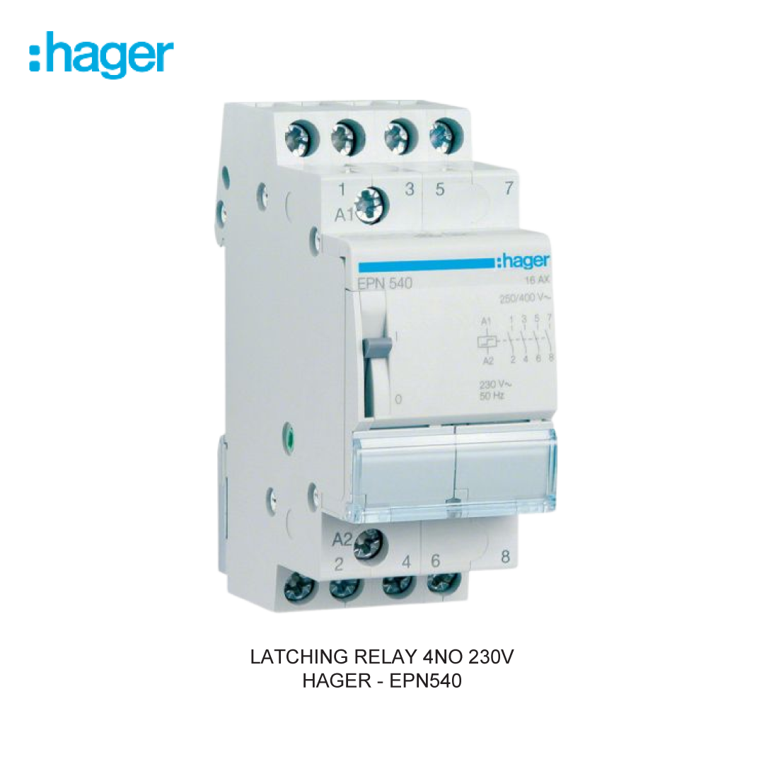 LATCHING RELAY 4NO 230V