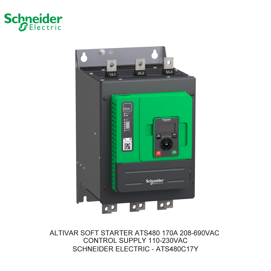 ALTIVAR SOFT STARTER ATS480 170A 208-690VAC CONTROL SUPPLY 110-230VAC