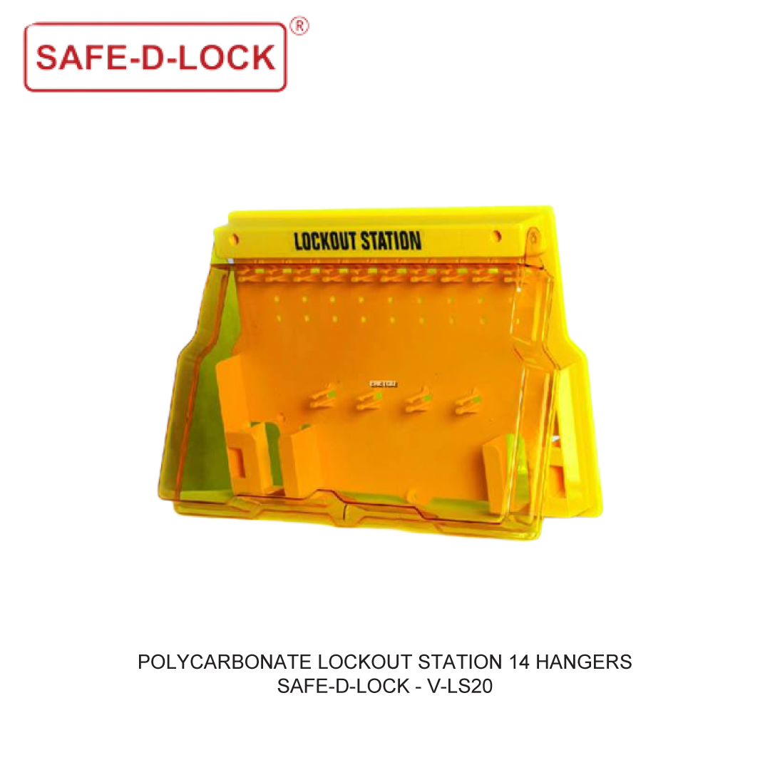 POLYCARBONATE LOCKOUT STATION 14 HANGERS