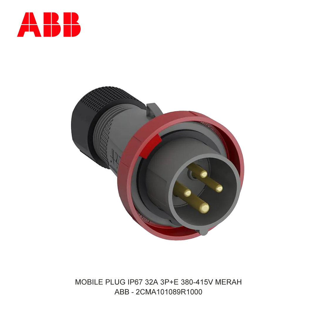 MOBILE PLUG IP67 32A 3P+E 380-415V MERAH