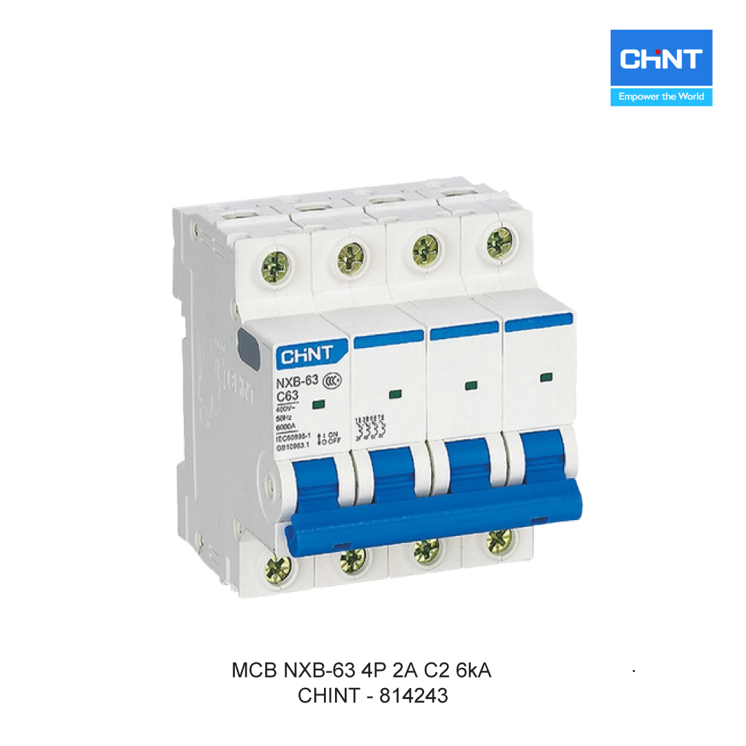 MCB NXB-63 4P 2A C2 6kA