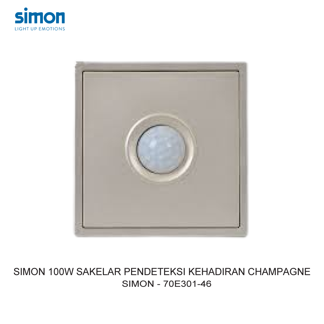 SIMON 100W PRESENCE DETECTOR SWITCH MODULE CHAMPAGNE