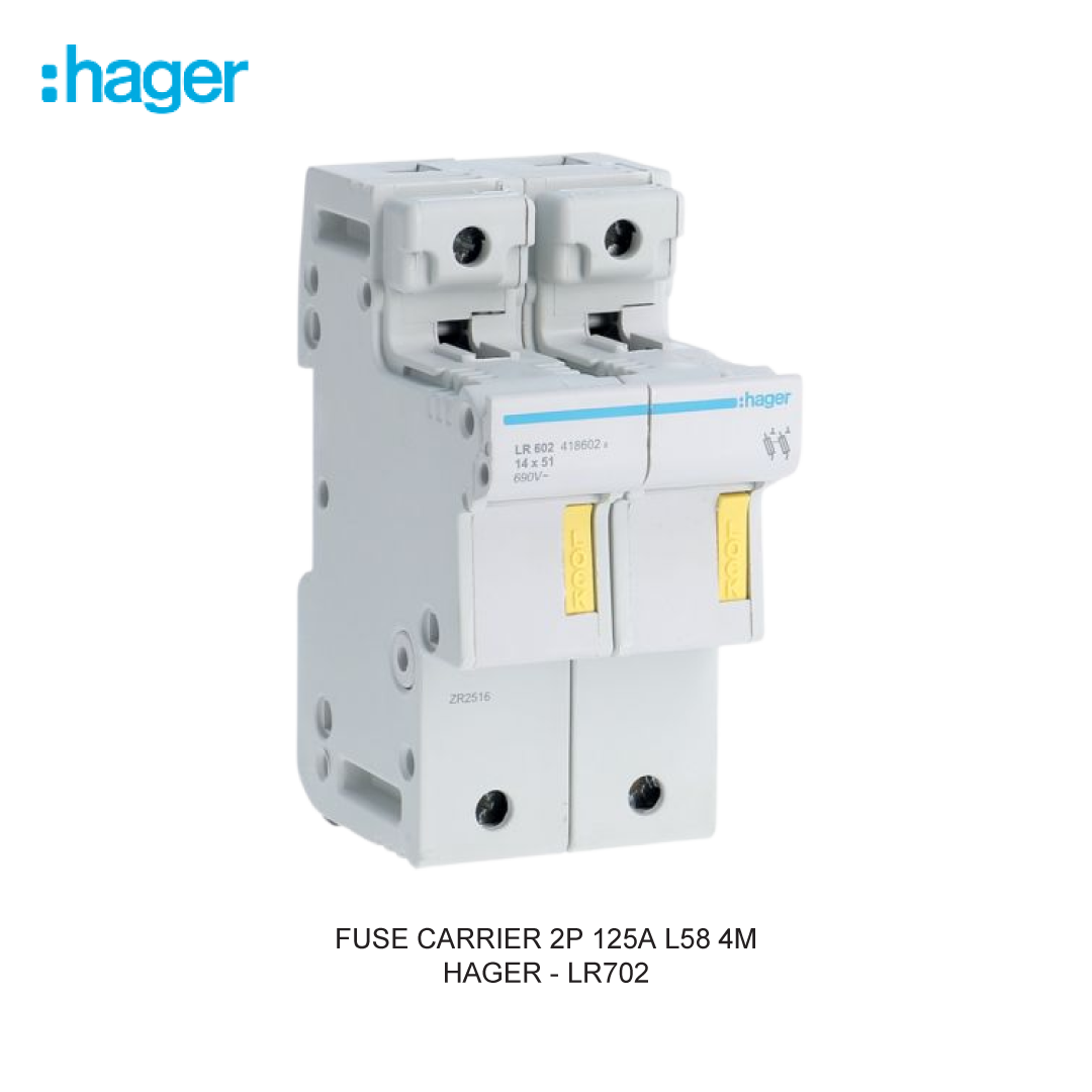 FUSE CARRIER 2P 125A L58 4M