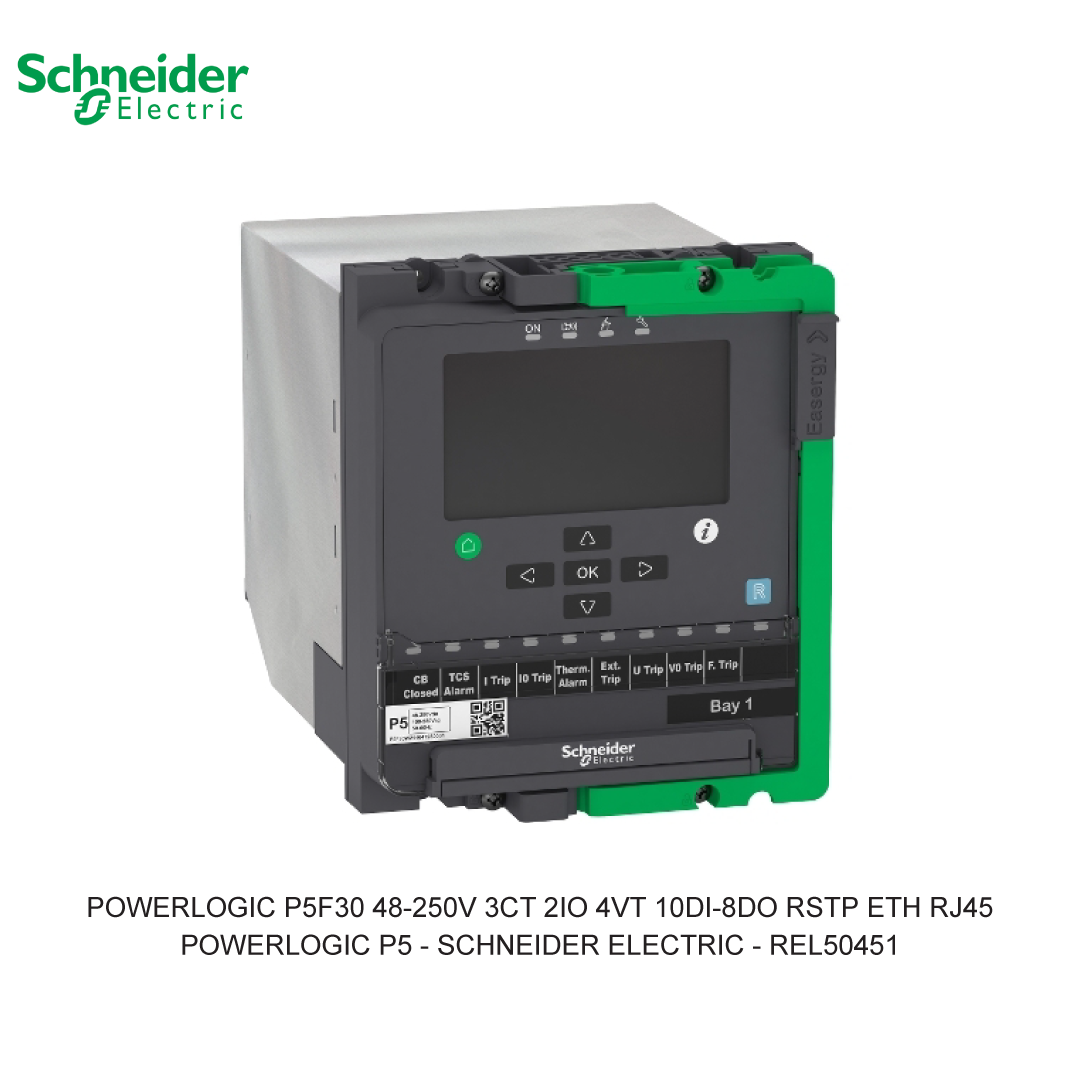 POWERLOGIC P5F30 48-250V 3CT 2IO 4VT 10DI-8DO RSTP ETH RJ45
