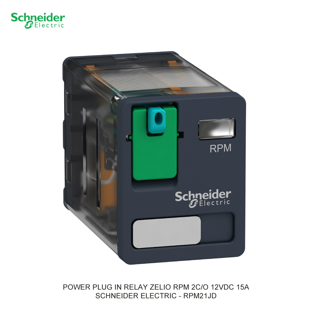 POWER PLUG IN RELAY ZELIO RPM 2C/O 12VDC 15A SCHNEIDER ELECTRIC