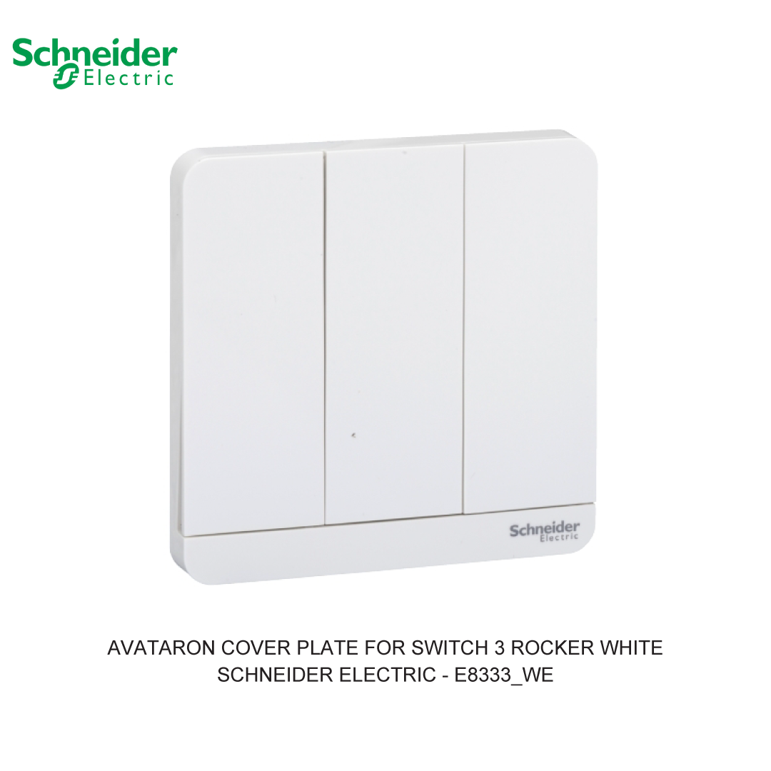 AVATARON COVER PLATE FOR SWITCH 3 ROCKER WHITE