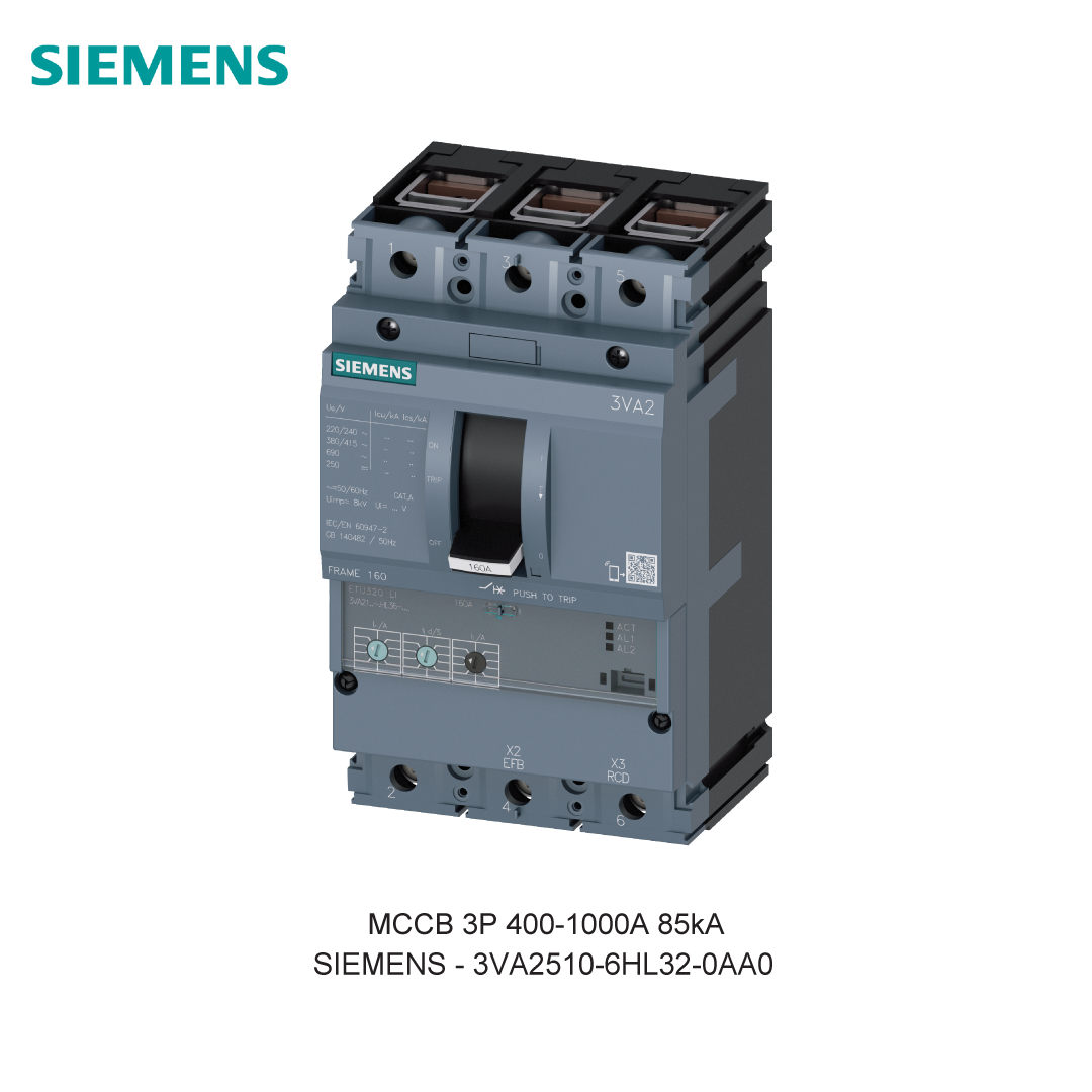 MCCB 3P 400-1000A 85kA