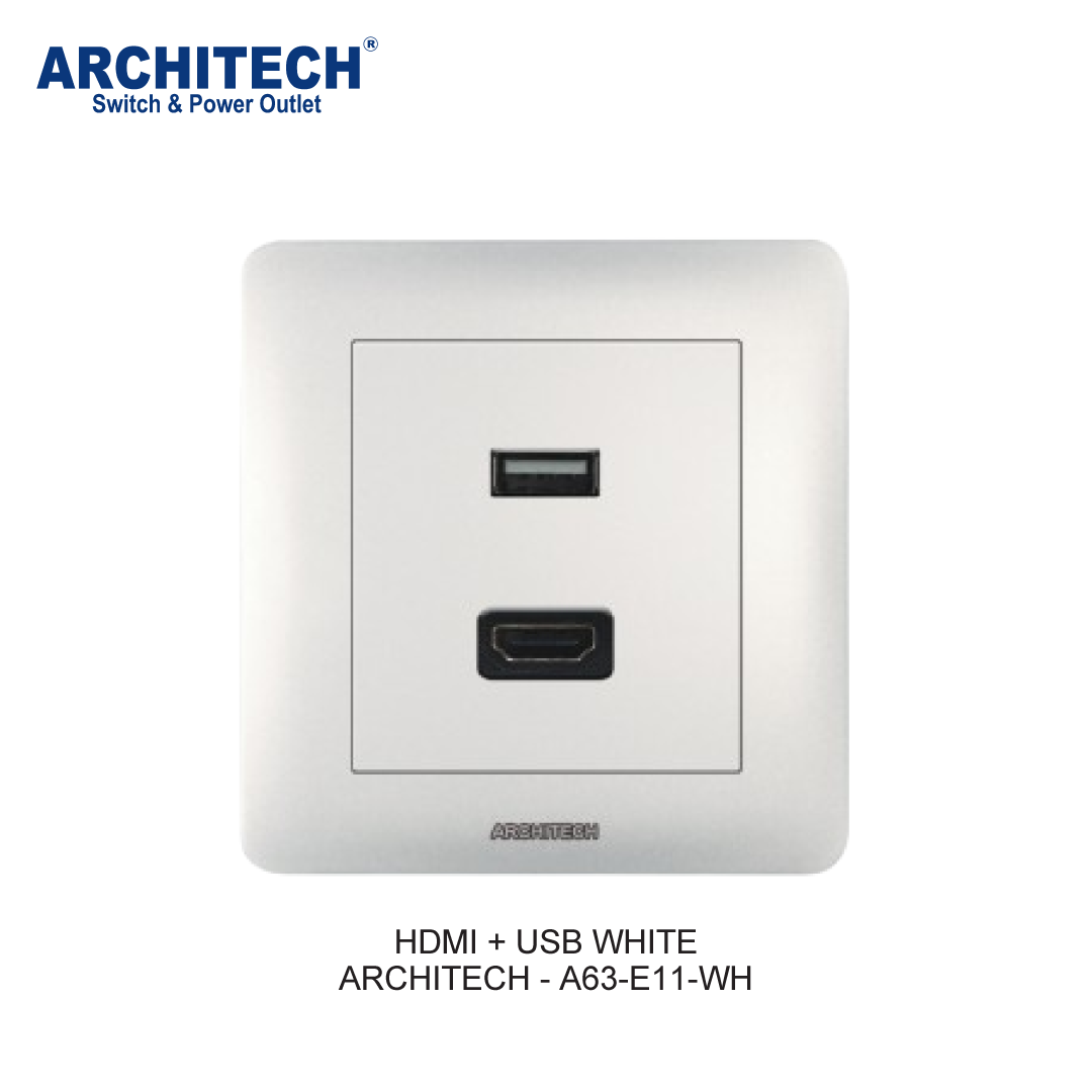 HDMI + USB WHITE