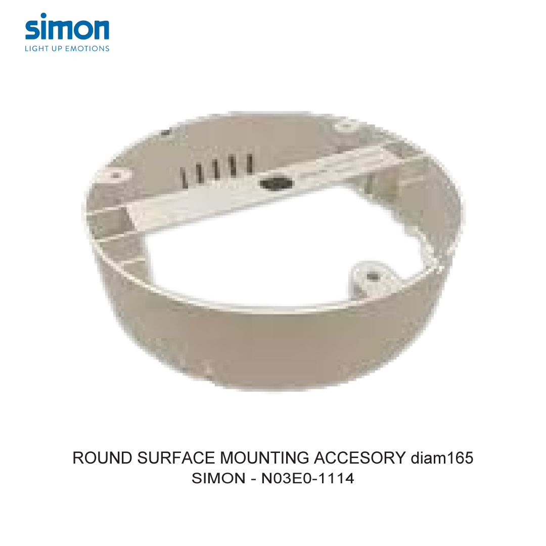 SIMON ROUND SURFACE MOUNTING ACCESORY diam165
