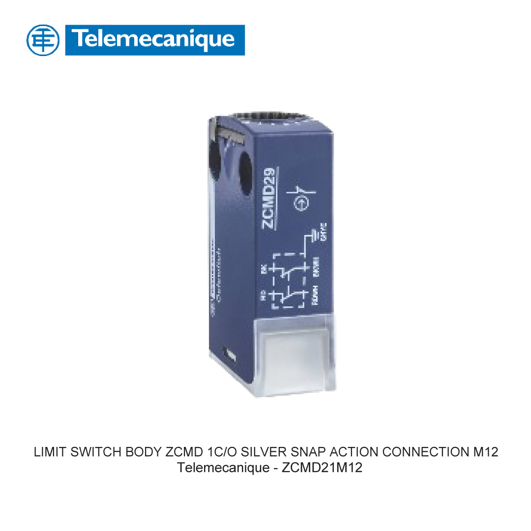 LIMIT SWITCH BODY ZCMD 1C/O SILVER SNAP ACTION CONNECTION M12