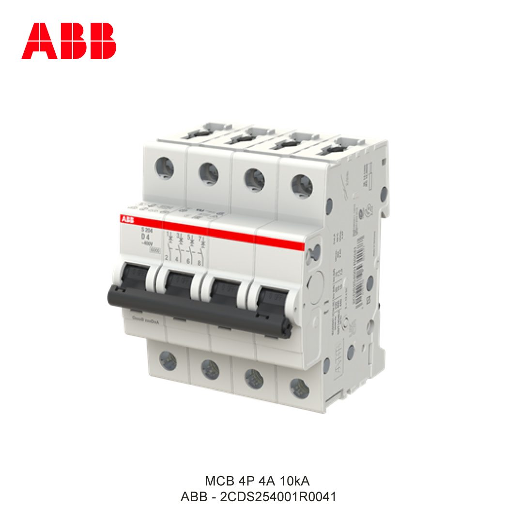 MCB 4P 4A 15kA CURVA C