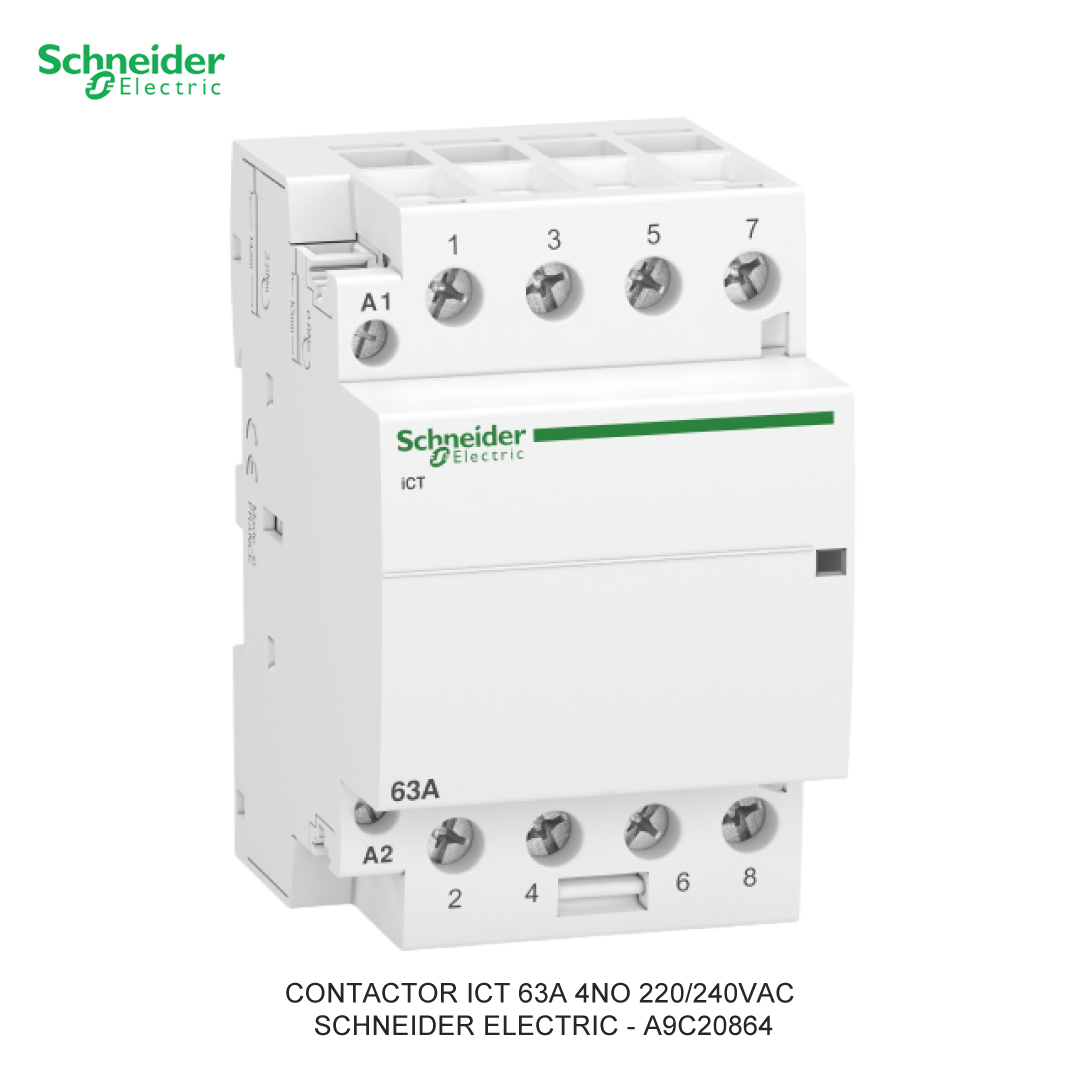 CONTACTOR ICT 63A 4NO 220/240VAC