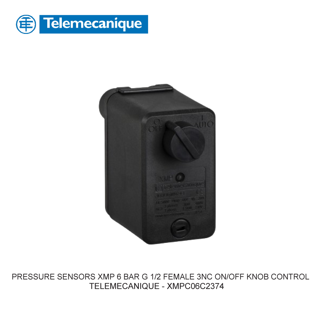PRESSURE SENSORS XMP 6 BAR G 1/2 FEMALE 3NC ON/OFF KNOB CONTROL