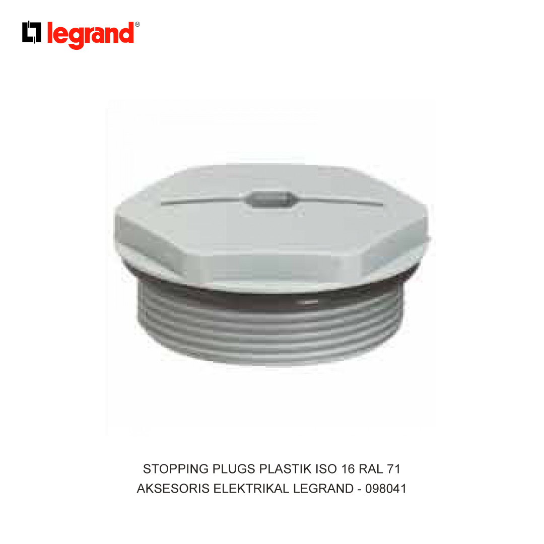 STOPPING PLUGS PLASTIC ISO 16 RAL 71