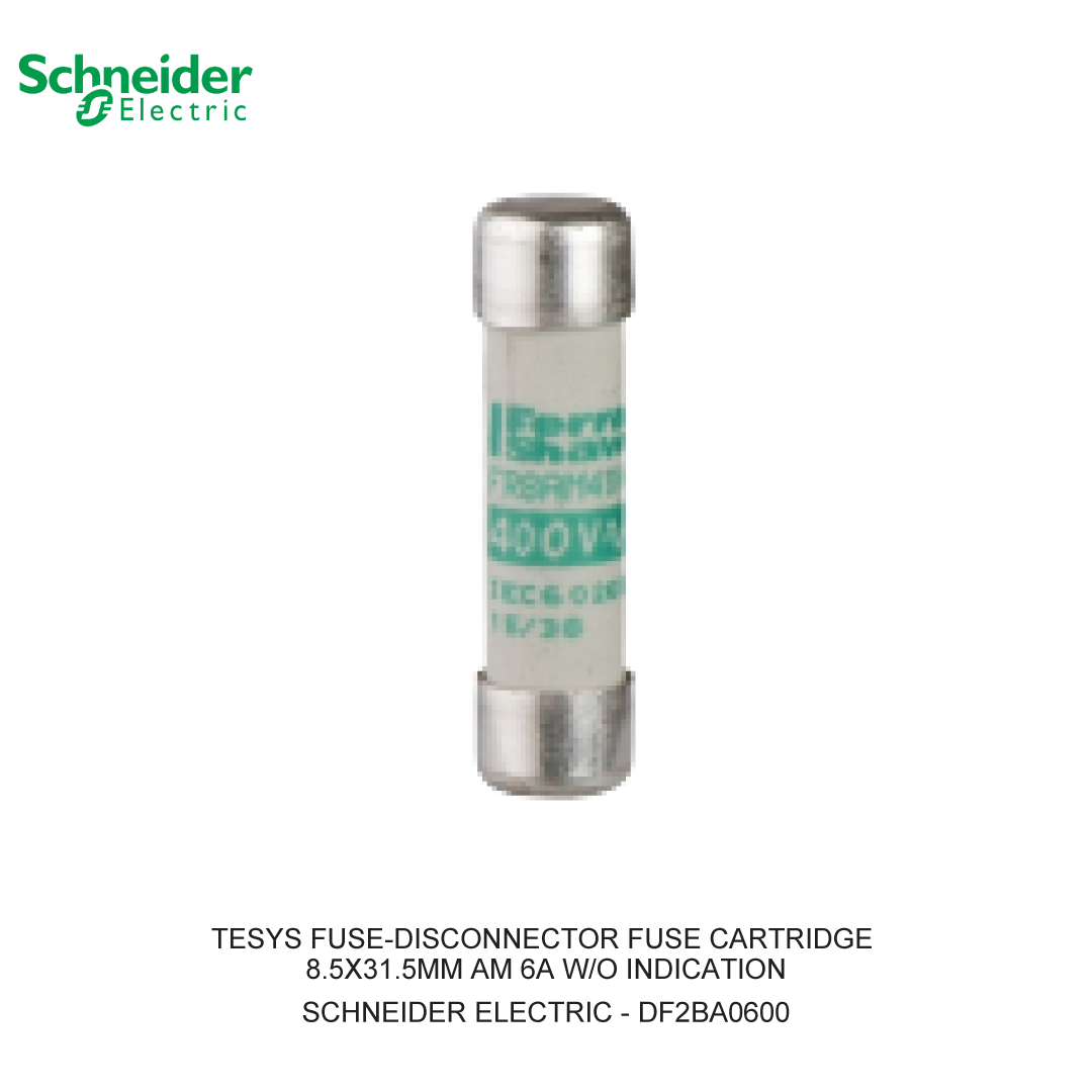 TESYS FUSE-DISCONNECTOR FUSE CARTRIDGE 8.5X31.5MM AM 6A W/O INDICATION (1 BOX = 10 PCS)