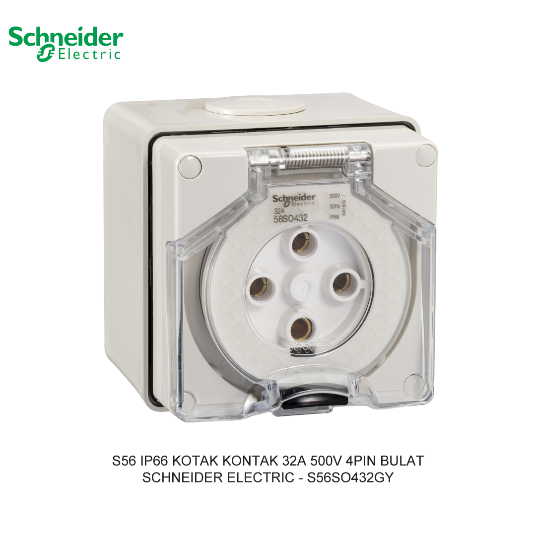 S56 IP66 KOTAK KONTAK 32A 500V 4PIN BULAT