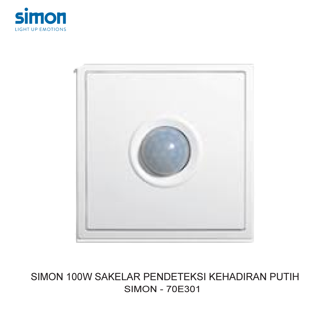 SIMON 100W PRESENCE DETECTOR SWITCH MODULE WHITE