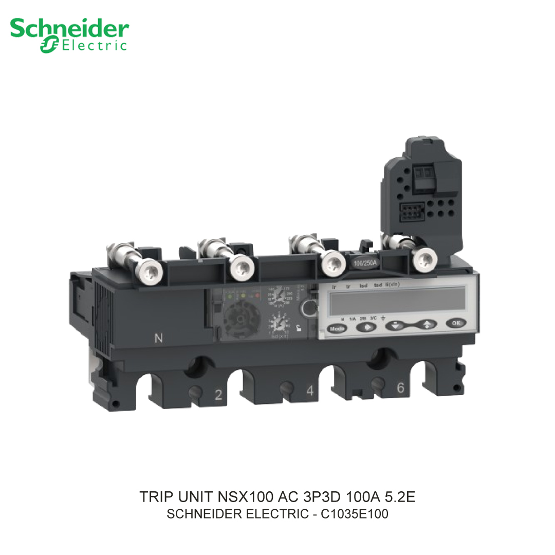 TRIP UNIT NSX100 AC 3P3D 100A 5.2E