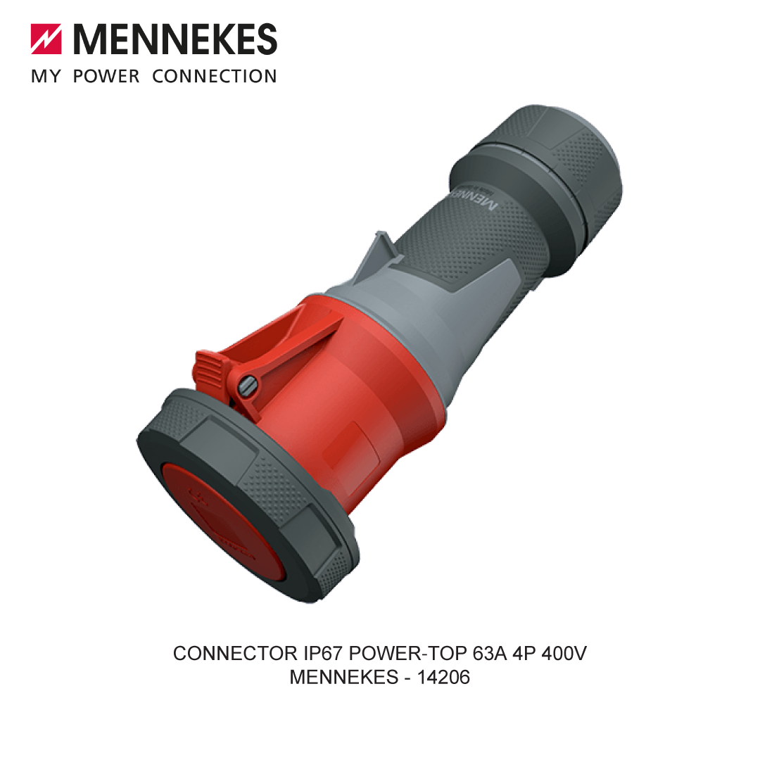 CONNECTOR IP67 POWER-TOP 63A 4P 400V