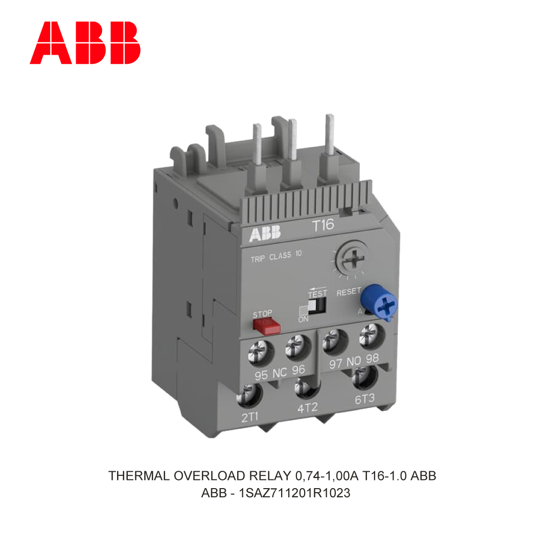 RELAY THERMAL BEBAN LEBIH 0,74-1,00A T16-1.0 ABB