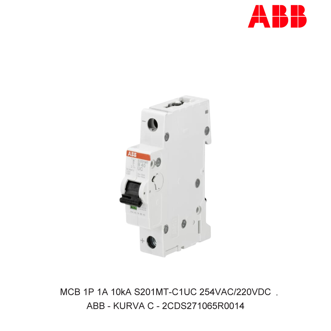 MCB 1P 1A 10kA CURVA C