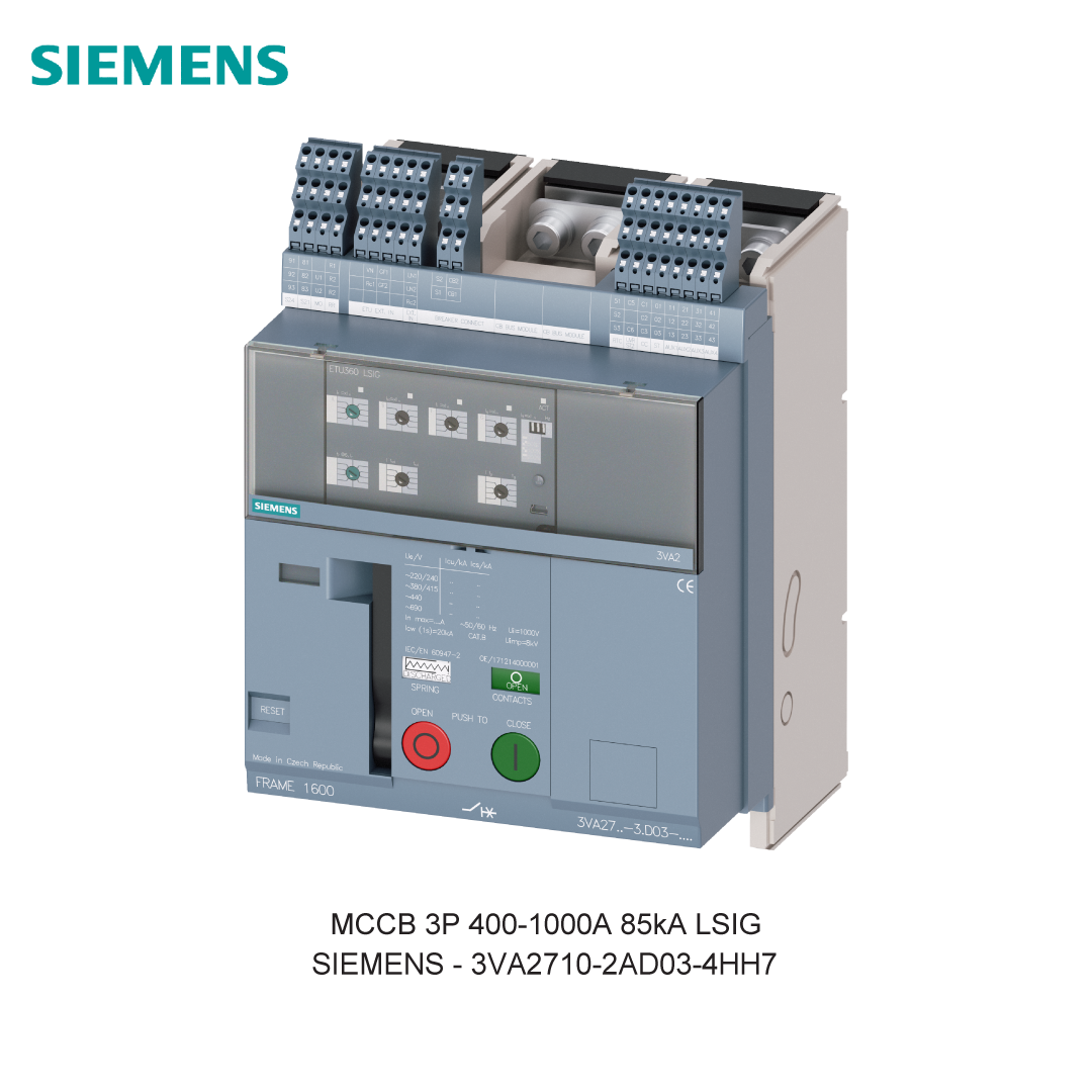 MCCB 3P 400-1000A 85kA LSIG