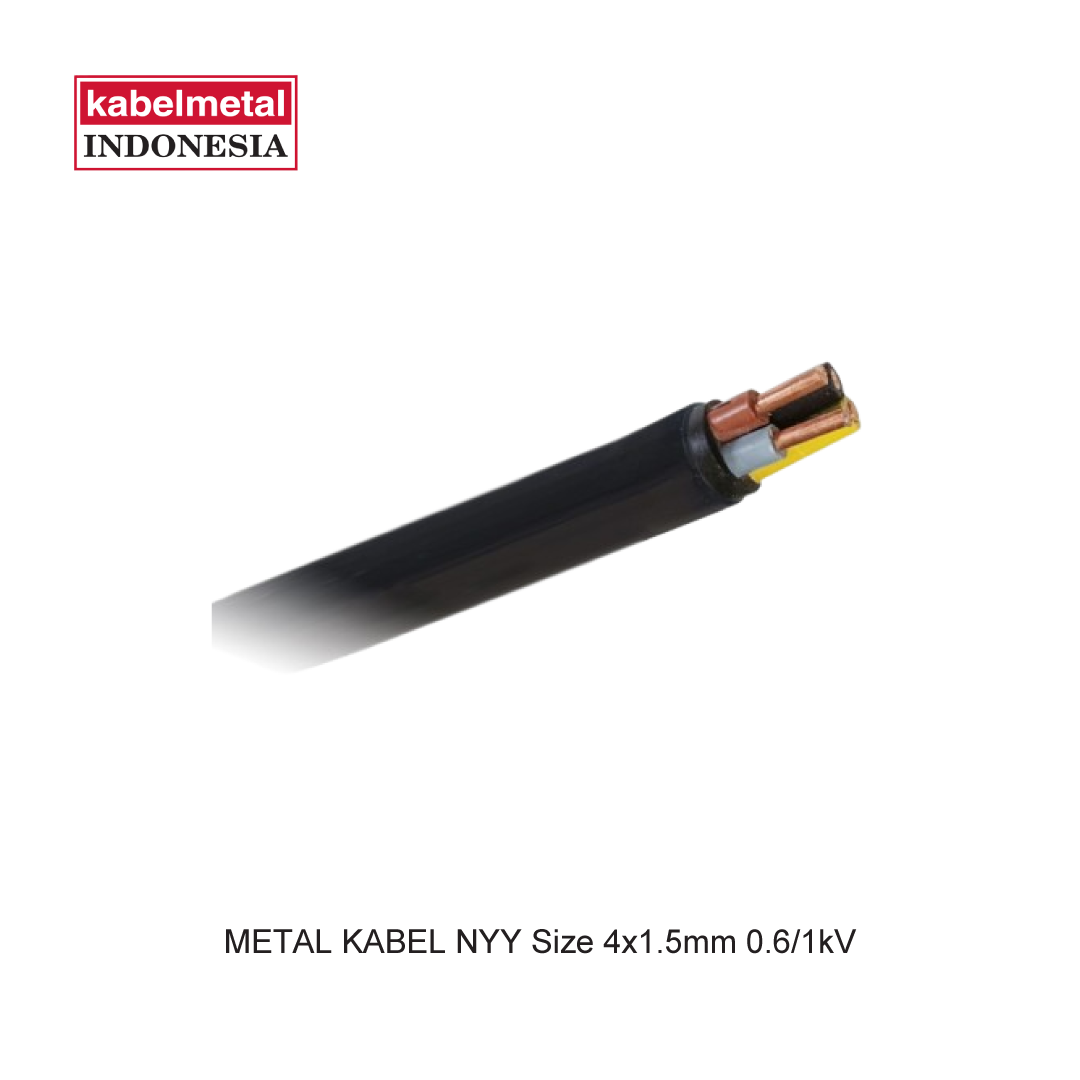 METAL CABLE NYY Size 4x1.5mm 0.6/1kV