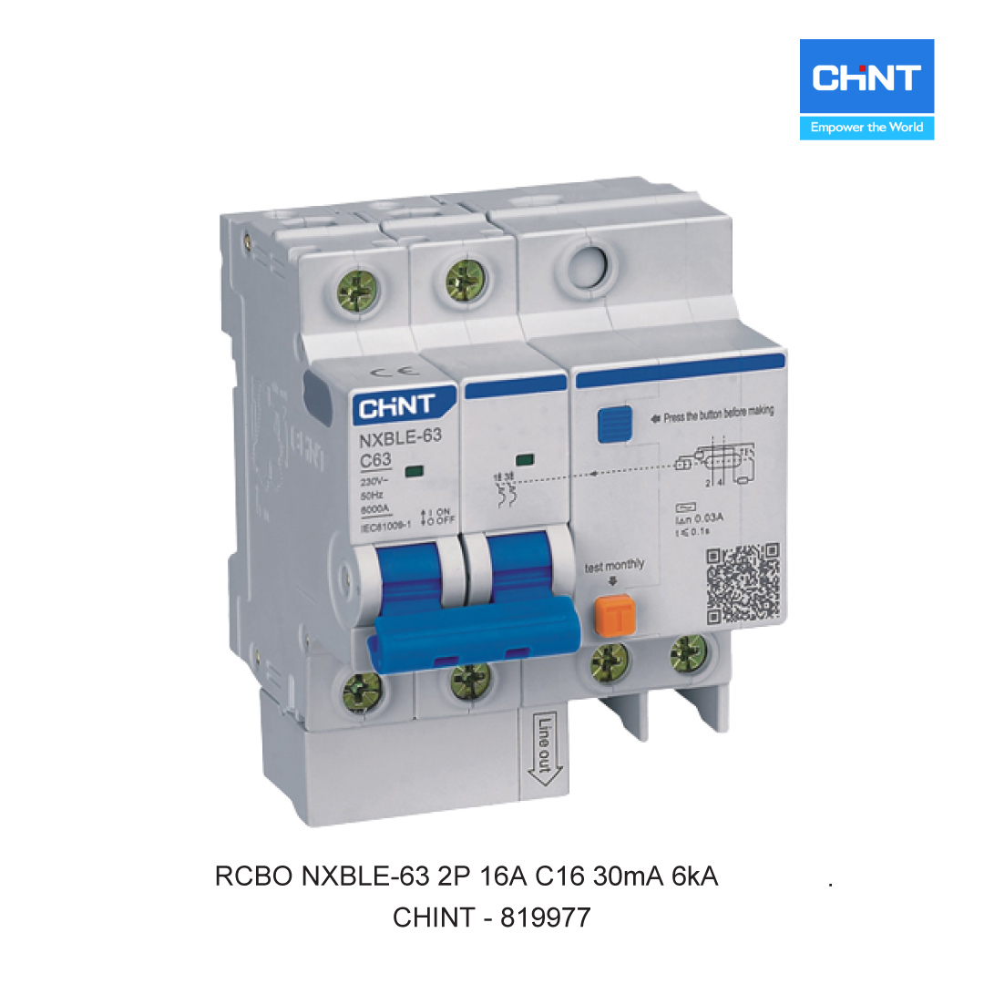 RCBO NXBLE-63 2P 16A C16 30mA 6kA