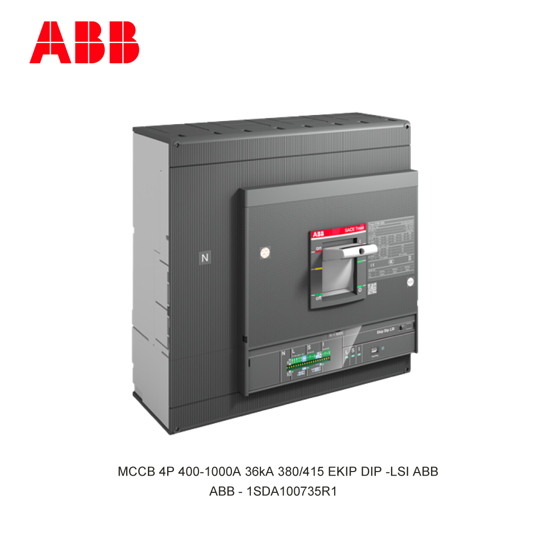 MCCB 4P 400-1000A 36kA 380/415 EKIP DIP -LSI ABB