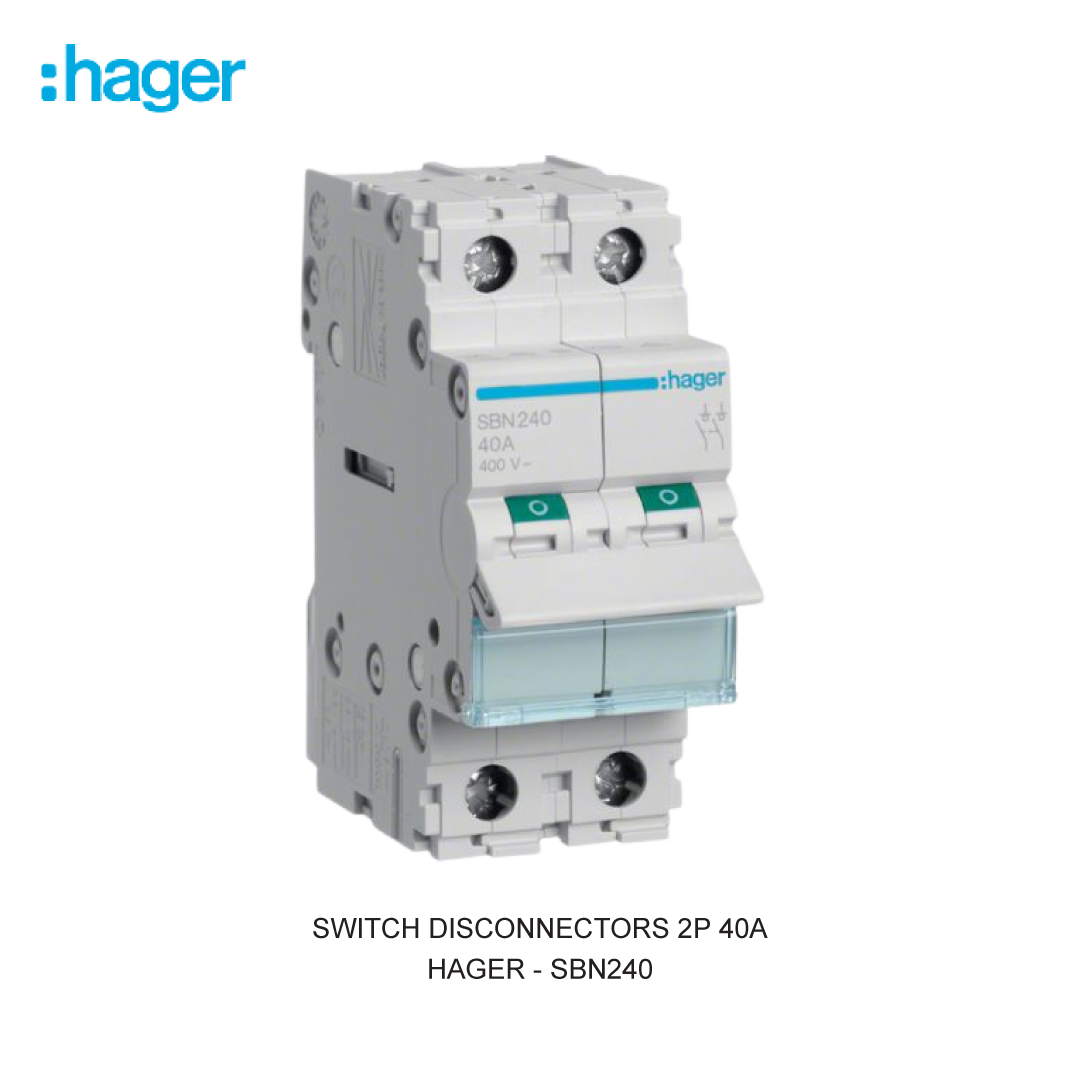 SWITCH DISCONNECTORS 2P 40A