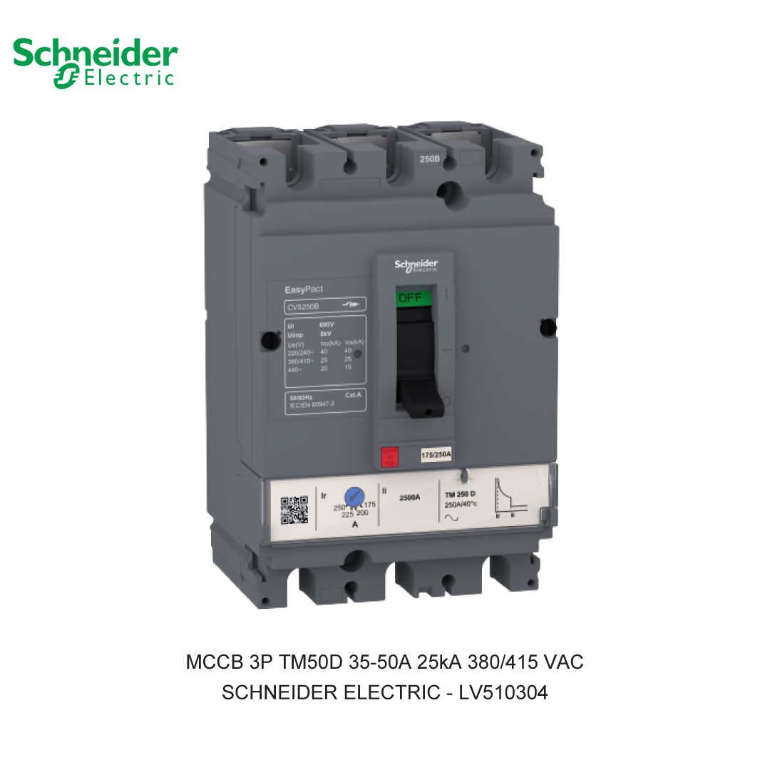 MCCB 3P TM50D 35-50A 25KA 380/415VAC