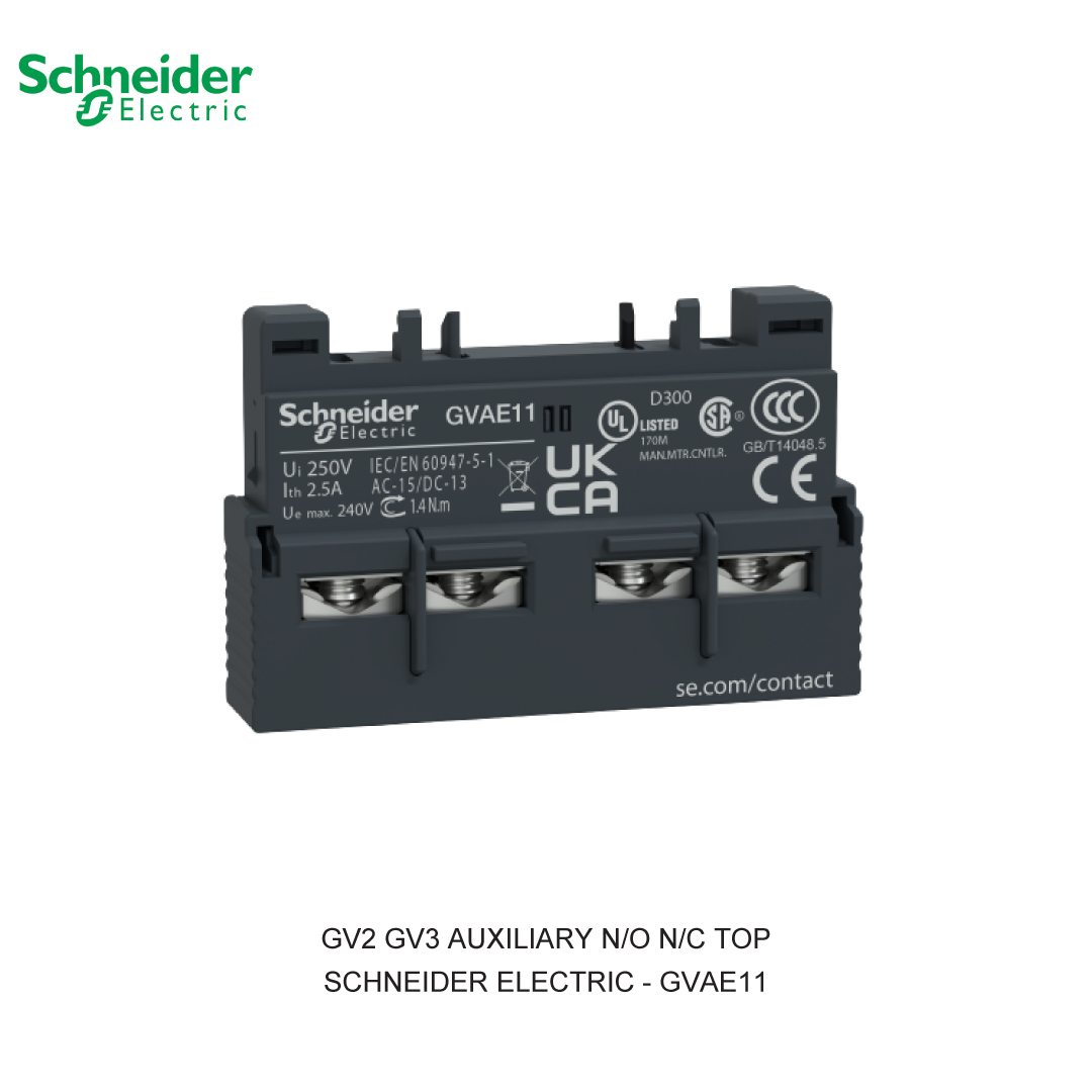 GV2 GV3 AUXILIARY N/O N/C TOP