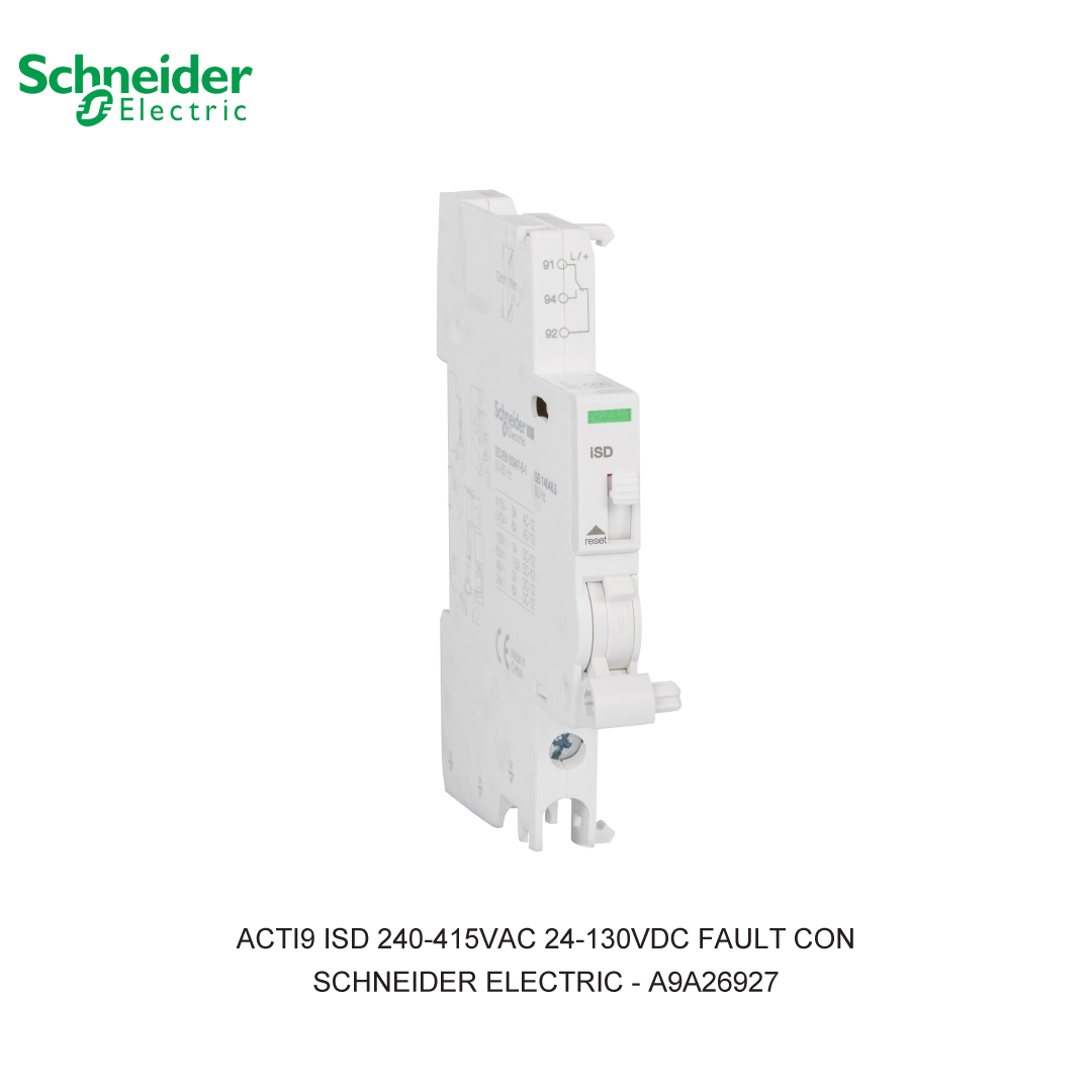 ACTI9 ISD 240-415VAC 24-130VDC FAULT CON